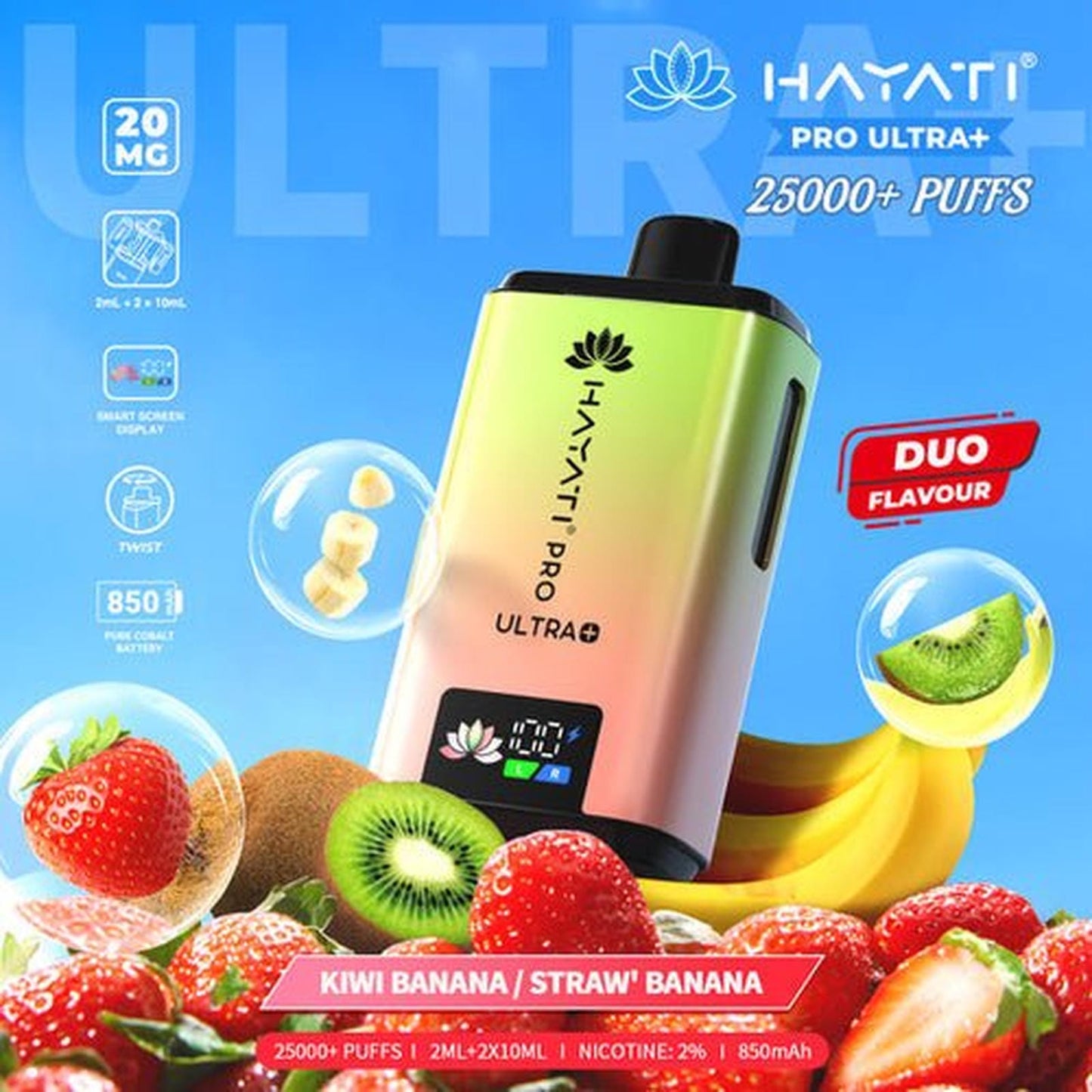 Hayati Pro Ultra Plus 25000 Prefilled Pod Kit | Box of 5