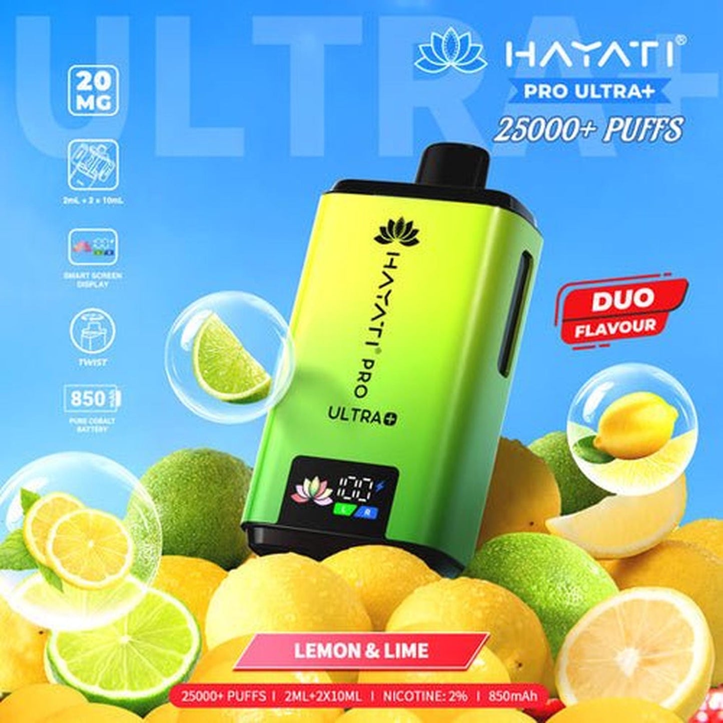 Hayati Pro Ultra Plus 25000 Prefilled Pod Kit | Box of 5