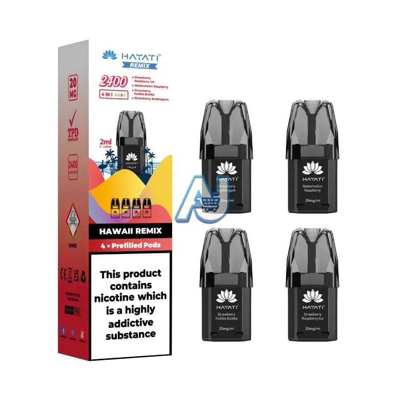 Hayati Remix 2400 Puffs Prefilled Pod Kit