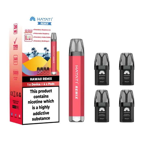 Hayati Remix 4 in 1 2400 Pod Vape Kit