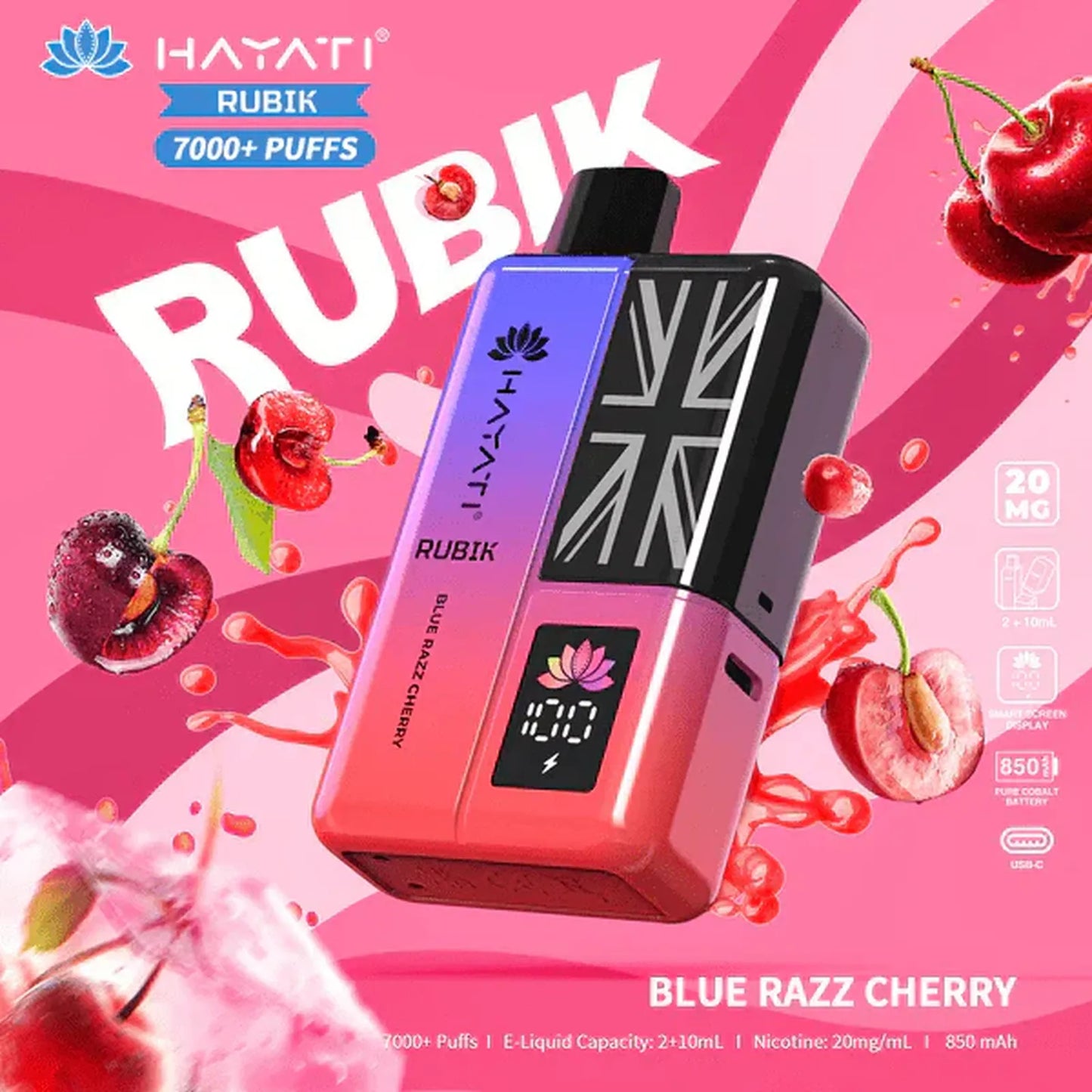 Hayati Rubik 7000 Puffs Prefilled Pod Kit | Box of 5