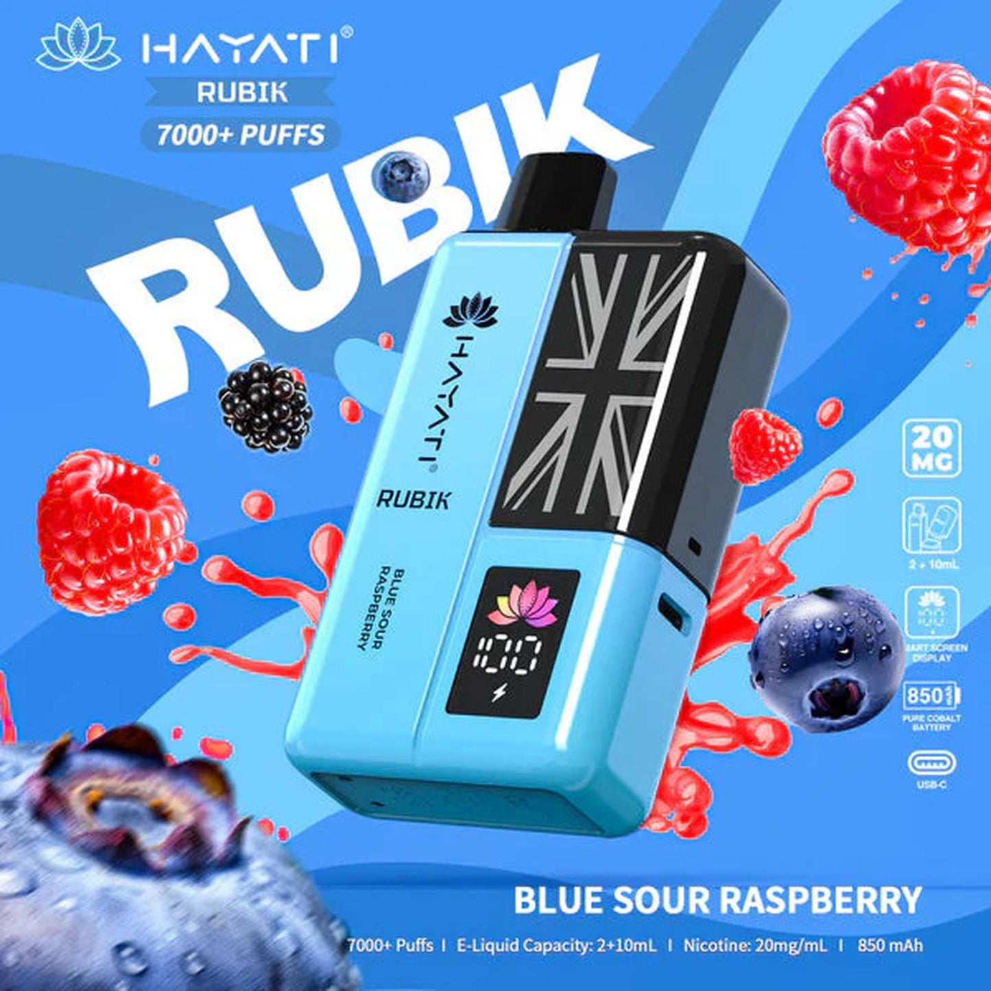 Hayati Rubik 7000 Puffs Prefilled Pod Kit | Box of 5