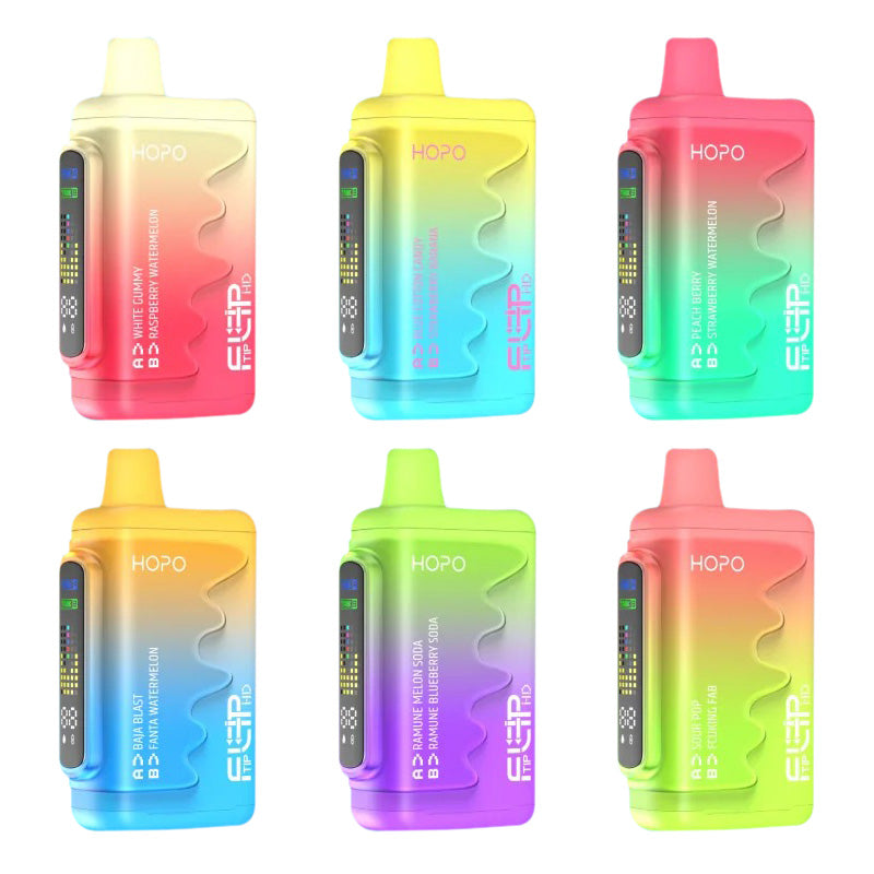 HOPO Fliptip HD Einweg-Vape-Kit für 16000 Züge, 20 ml
