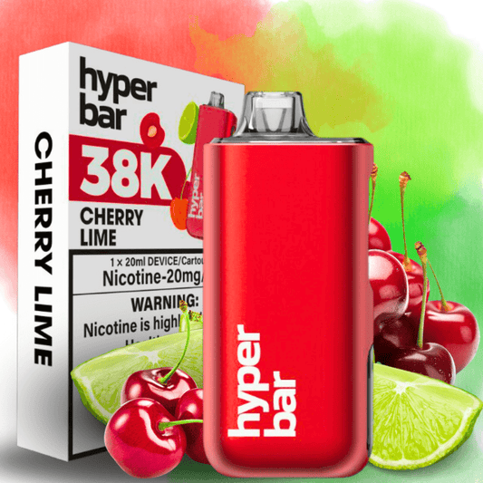 Hyper Bar BE38000 Einweg-E-Zigarette – Kirsch-Limette