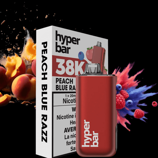 Hyper Bar BE38000 Einweg-E-Zigarette – Pfirsich-Blaue Himbeere