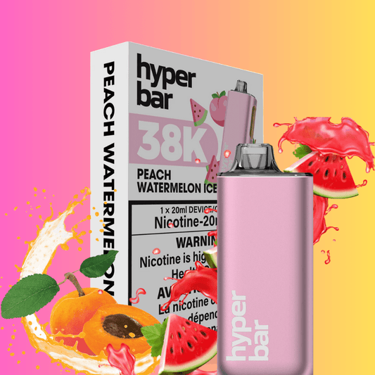 Hyper Bar BE38000 Einweg-E-Zigarette – Pfirsich-Wassermelonen-Eis
