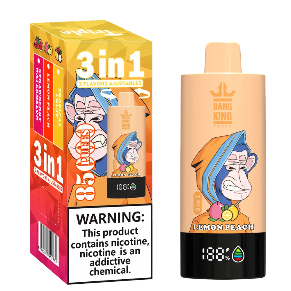 Bang King Triple 85K 3‑in‑1 Disposable Vape | 85.000 Puffs | Triple Flavor Pods
