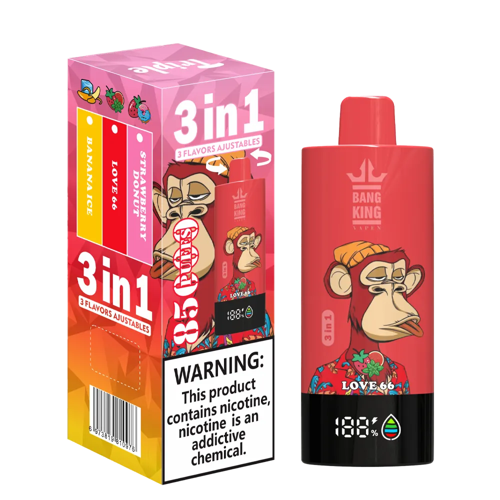 Bang King Triple 85K 3‑in‑1 Disposable Vape | 85.000 Puffs | Triple Flavor Pods