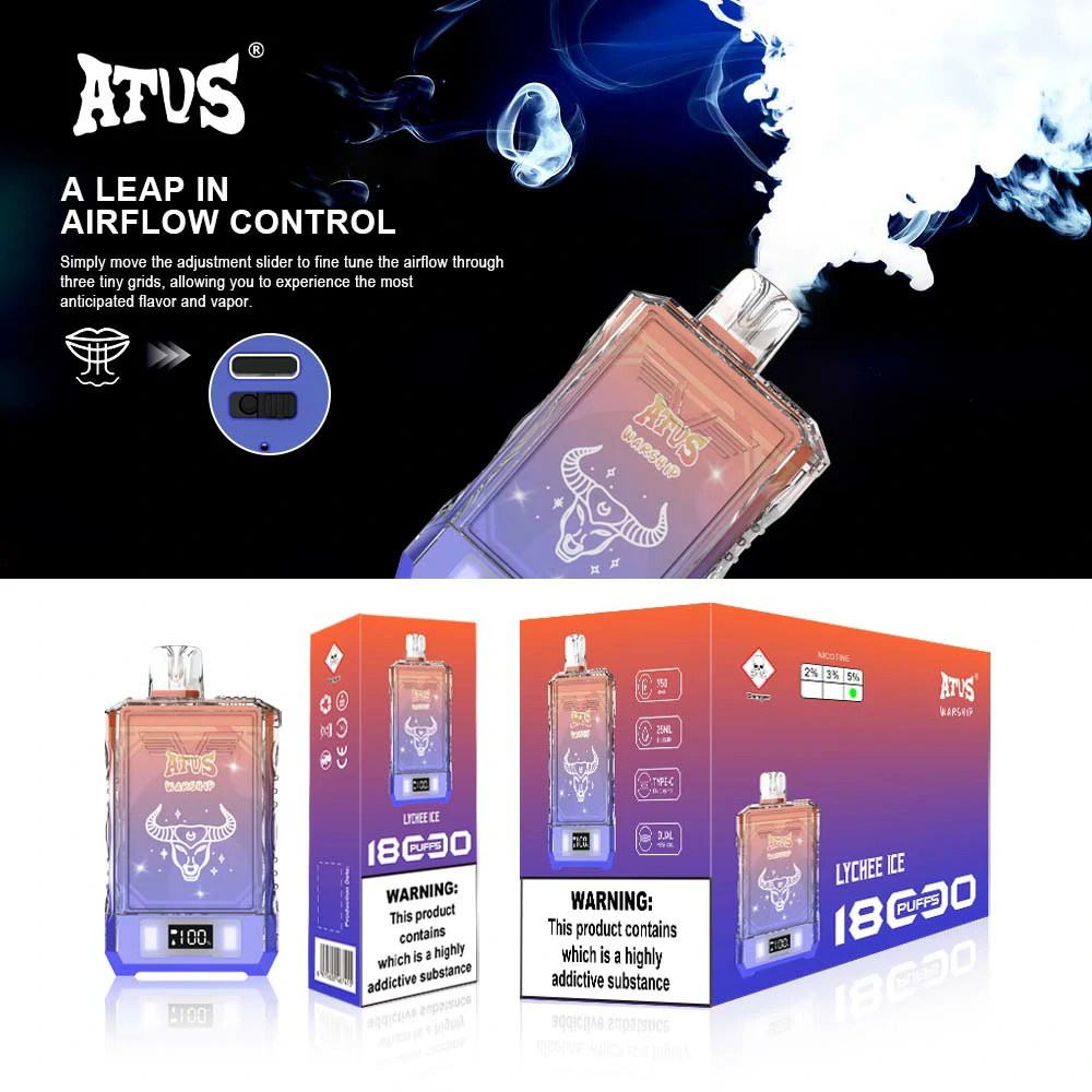 ATVS Warship 18000 Puffs Rechargeable Disposable Vapes Wholesale