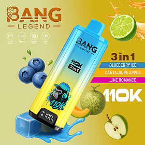 Bang Legend Einweg-E-Zigarette mit 110.000 Zügen – 12 Geschmacksrichtungen | 3-in-1-Aromen