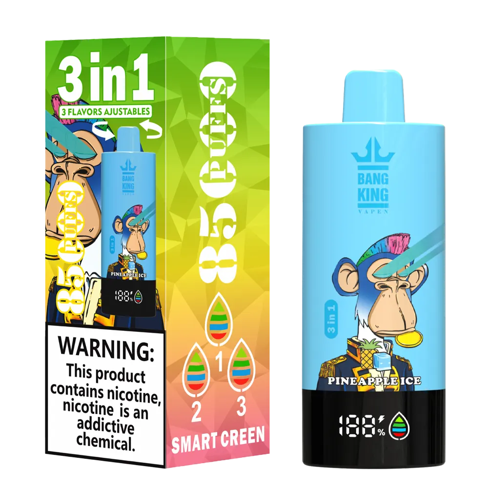 Bang King Triple 85K 3‑in‑1 Disposable Vape | 85.000 Puffs | Triple Flavor Pods