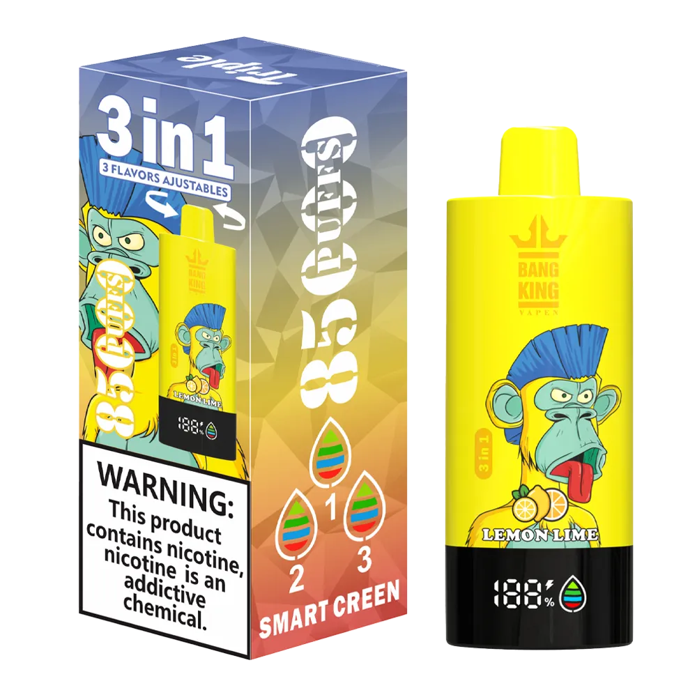 Bang King Triple 85K 3‑in‑1 Disposable Vape | 85.000 Puffs | Triple Flavor Pods