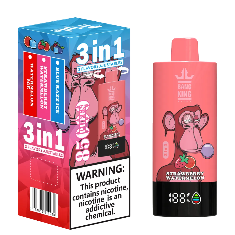 Bang King Triple 85K 3‑in‑1 Disposable Vape | 85.000 Puffs | Triple Flavor Pods