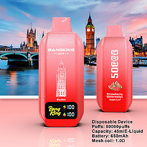 Bang King 50K City Edition Disposable Vape – 50.000 Puffs | World Landmark Flavor Collection