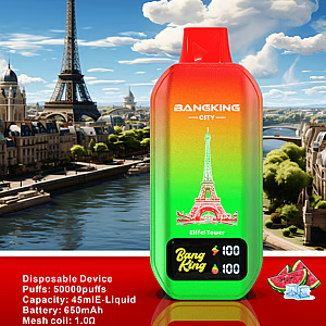 Bang King 50K City Edition Disposable Vape – 50.000 Puffs | World Landmark Flavor Collection