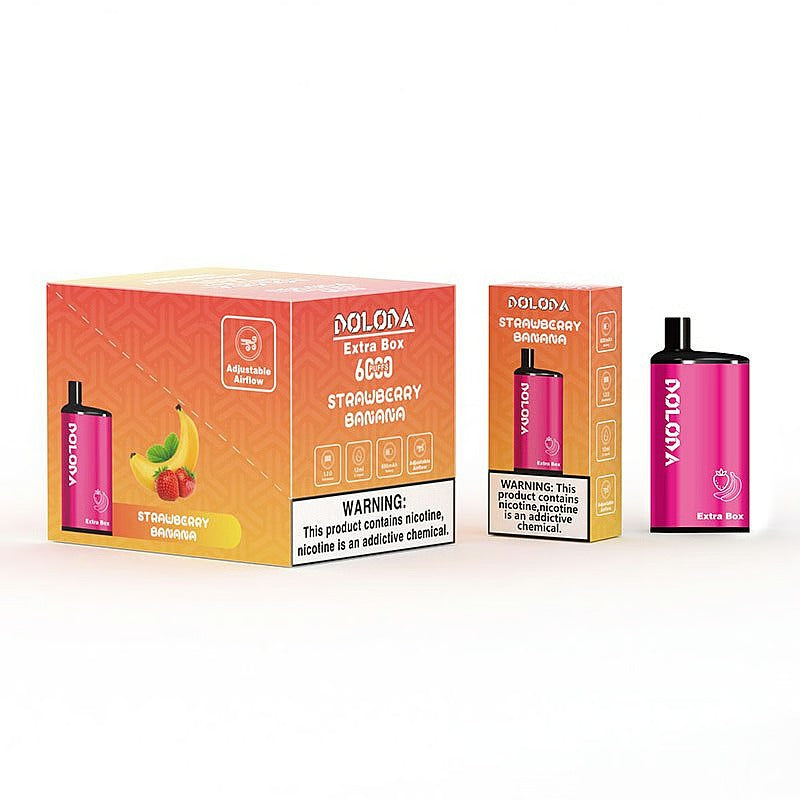 DOLODA Extra Box 6000 Puffs 2% 5% Nicotine Rechargeable Disposable Pod