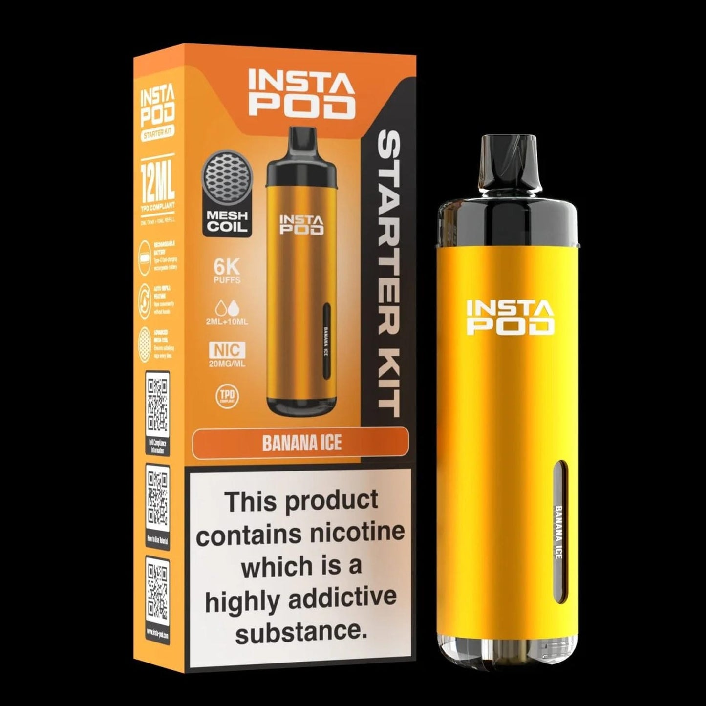 Insta Pod 6000 Prefilled Pod Vape Kit | Box of 5