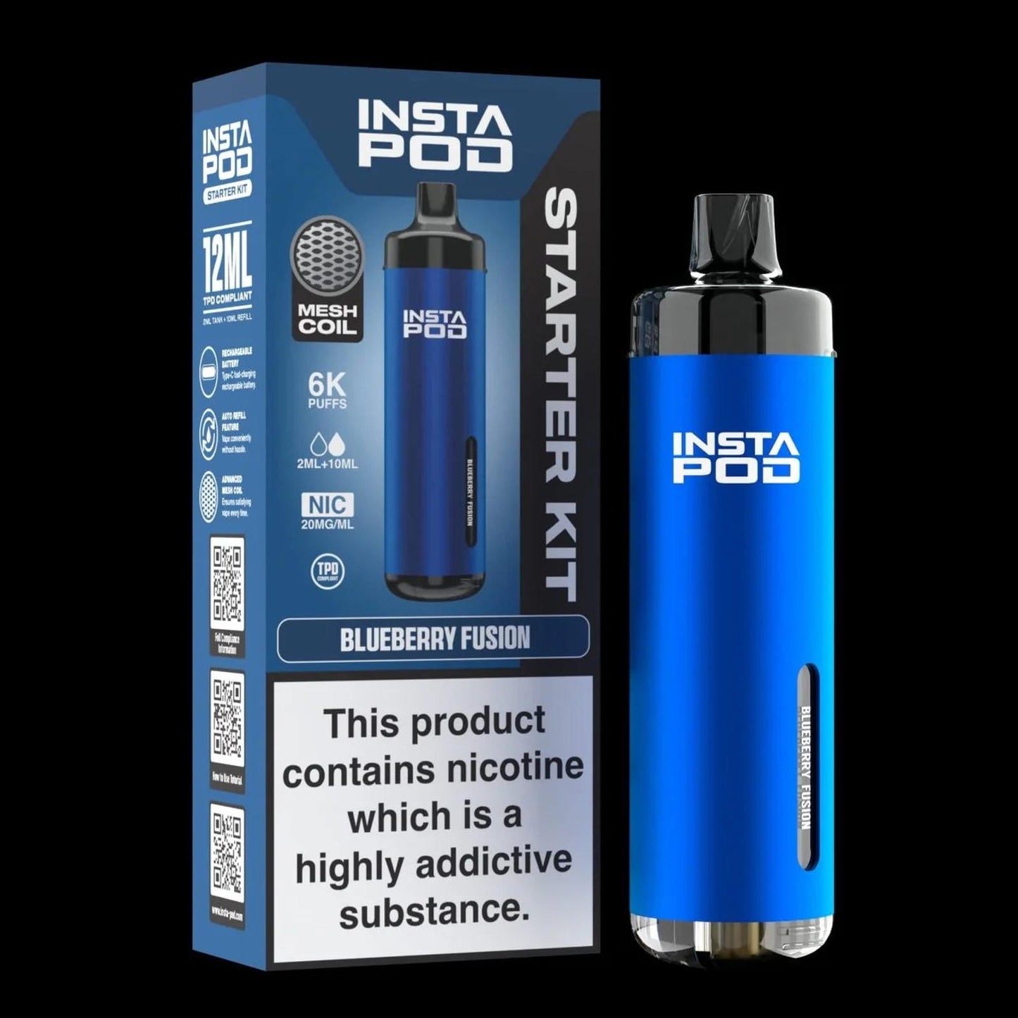 Insta Pod 6000 Prefilled Pod Vape Kit | Box of 5