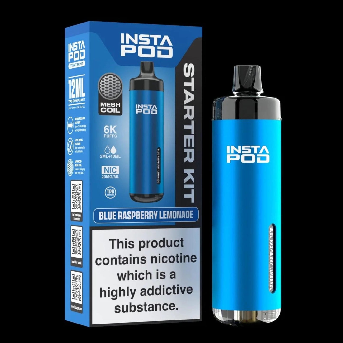 Insta Pod 6000 Prefilled Pod Vape Kit | Box of 5