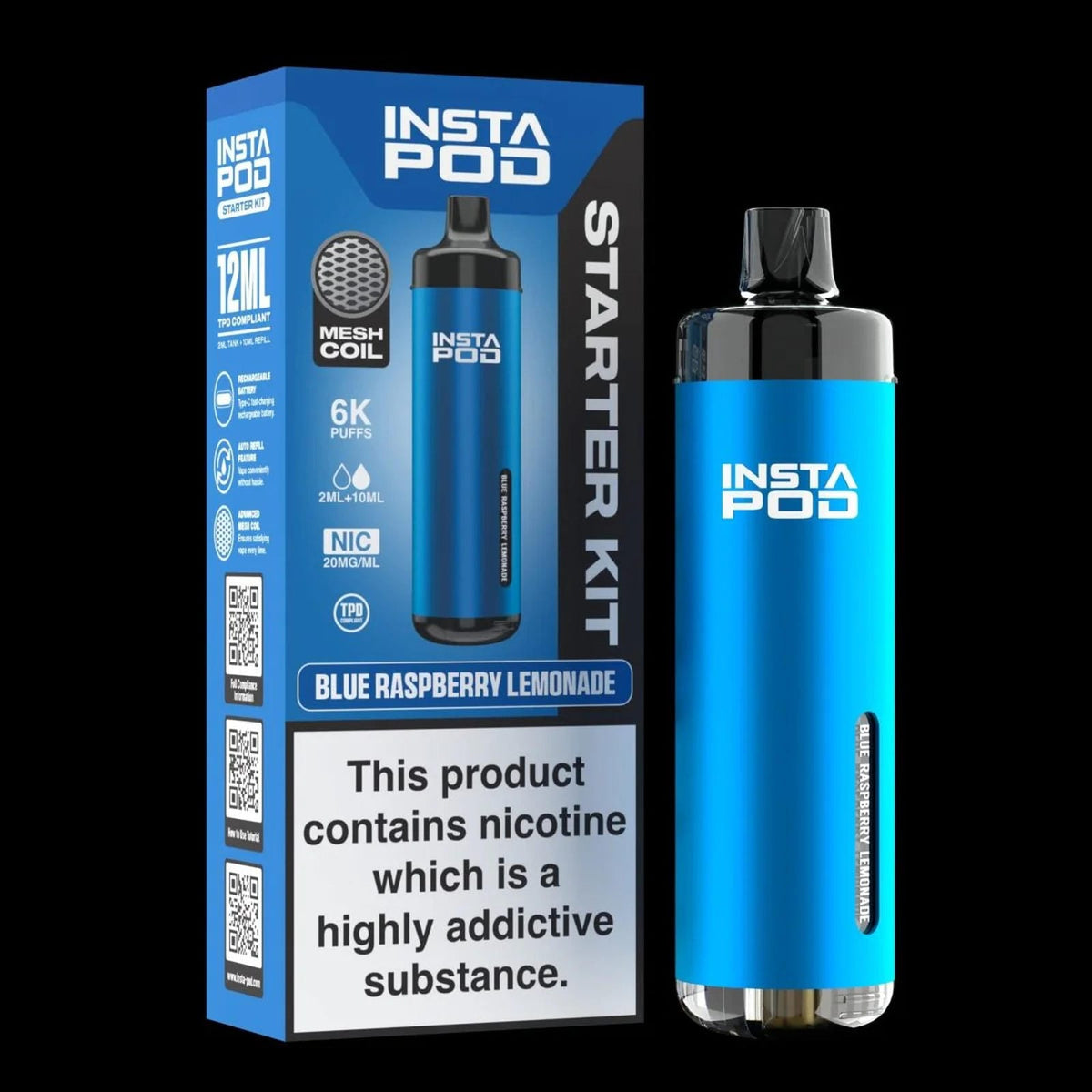 Insta Pod 6000 Prefilled Pod Vape Kit | Box of 5