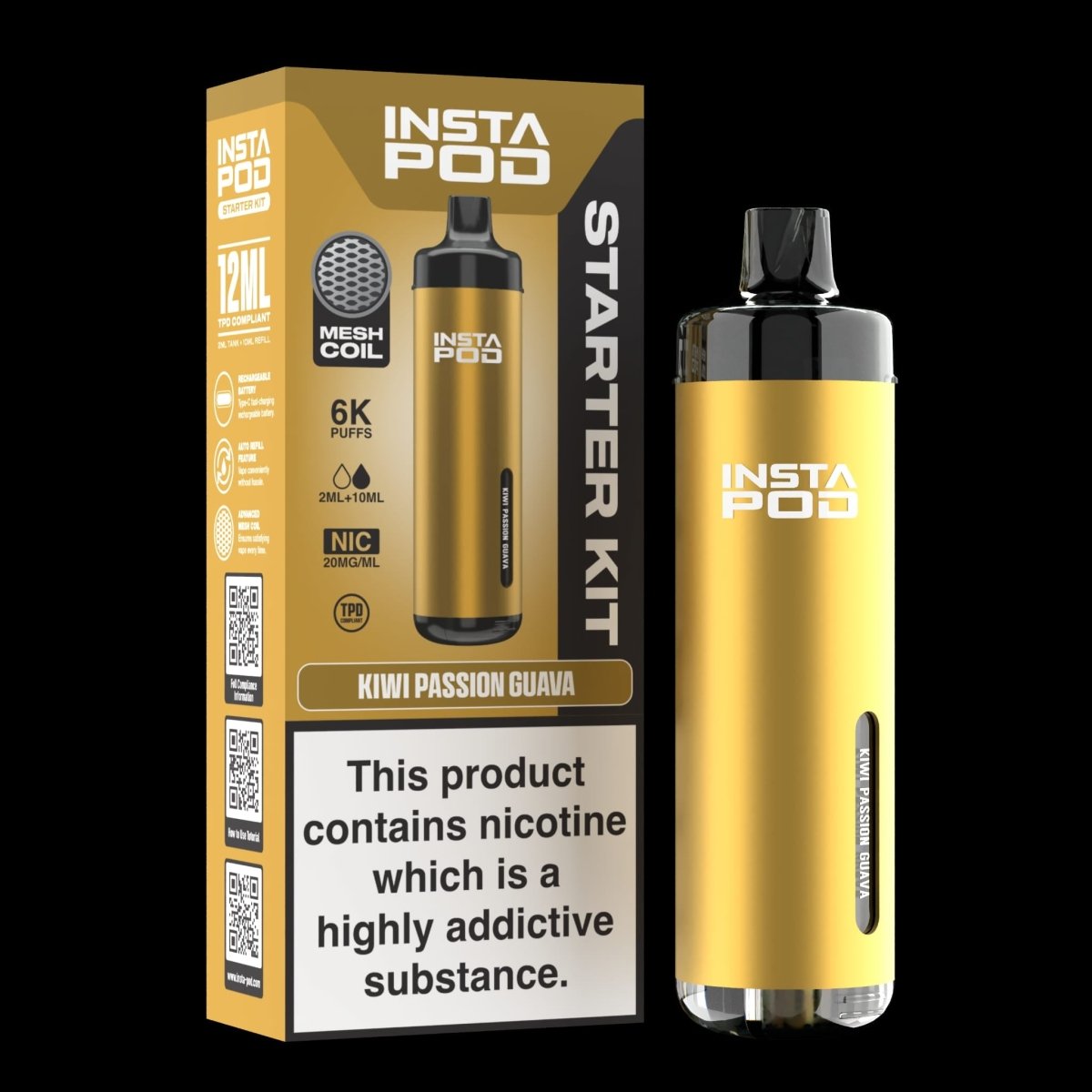 Insta Pod 6000 Prefilled Pod Vape Kit | Box of 5