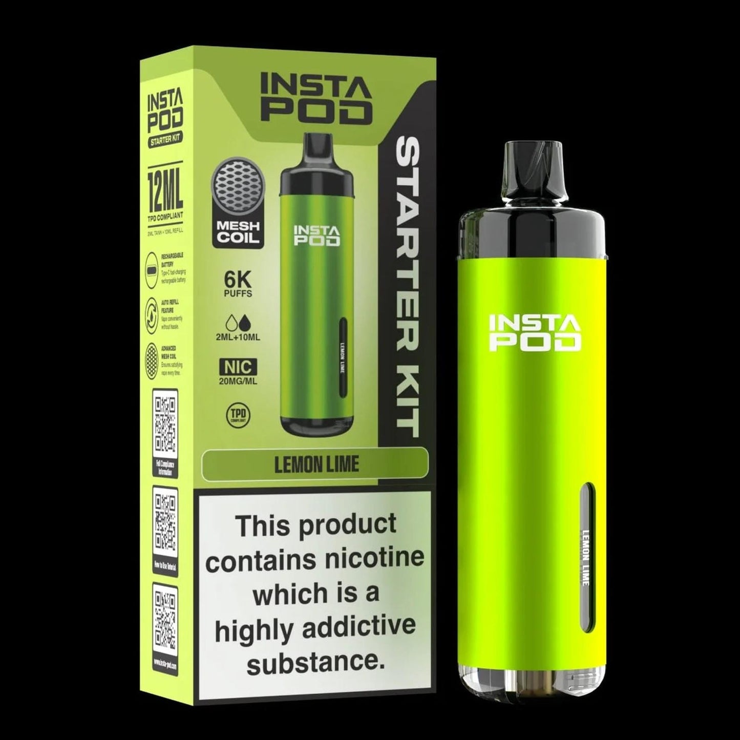 Insta Pod 6000 Prefilled Pod Vape Kit | Box of 5