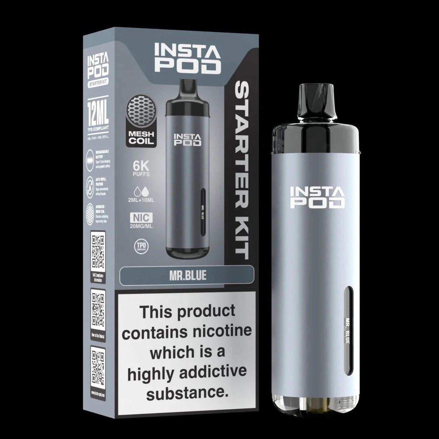 Insta Pod 6000 Prefilled Pod Vape Kit | Box of 5