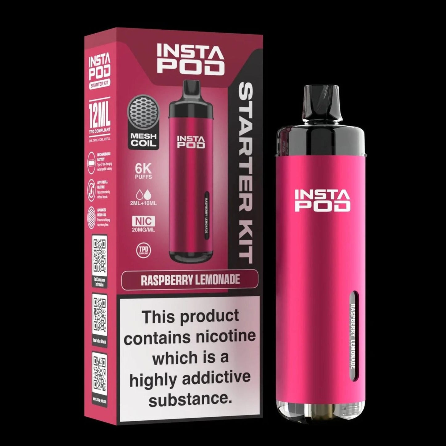 Insta Pod 6000 Prefilled Pod Vape Kit | Box of 5