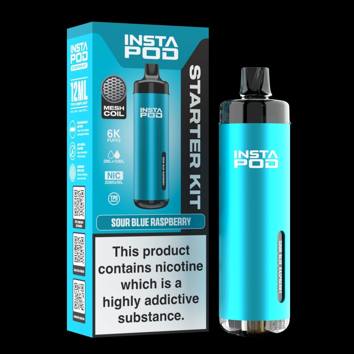 Insta Pod 6000 Prefilled Pod Vape Kit | Box of 5