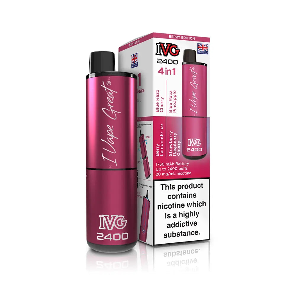 IVG 2400 Rechargeable 4 in 1 Prefilled & Reusable Pod Kit