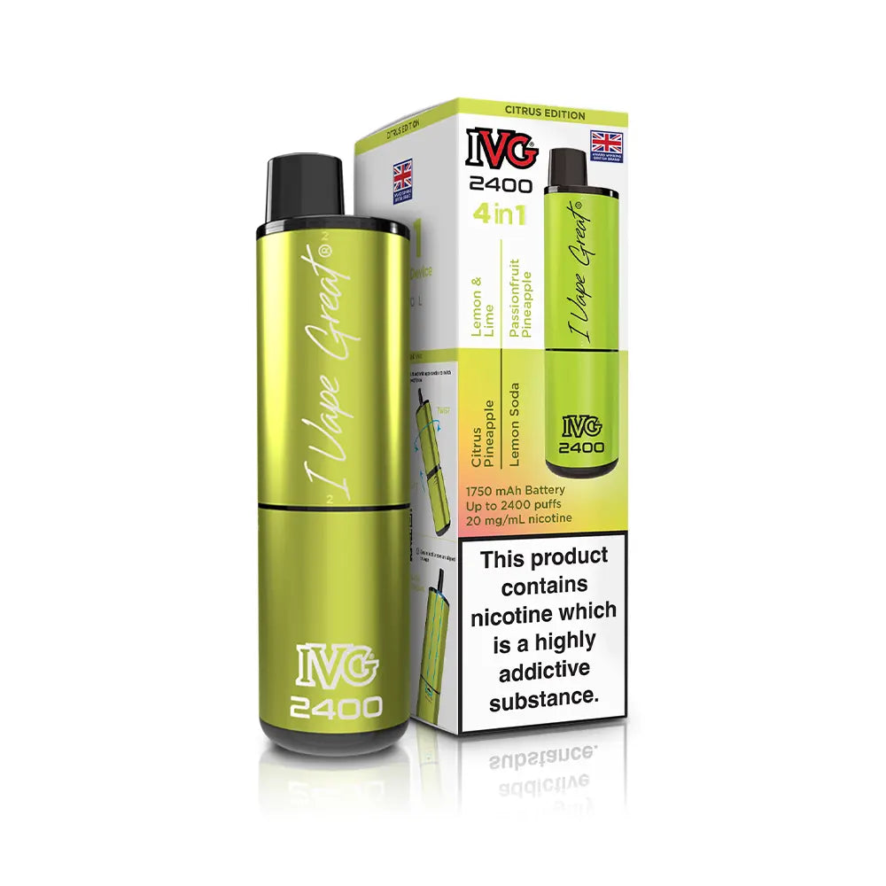 IVG 2400 Rechargeable 4 in 1 Prefilled & Reusable Pod Kit