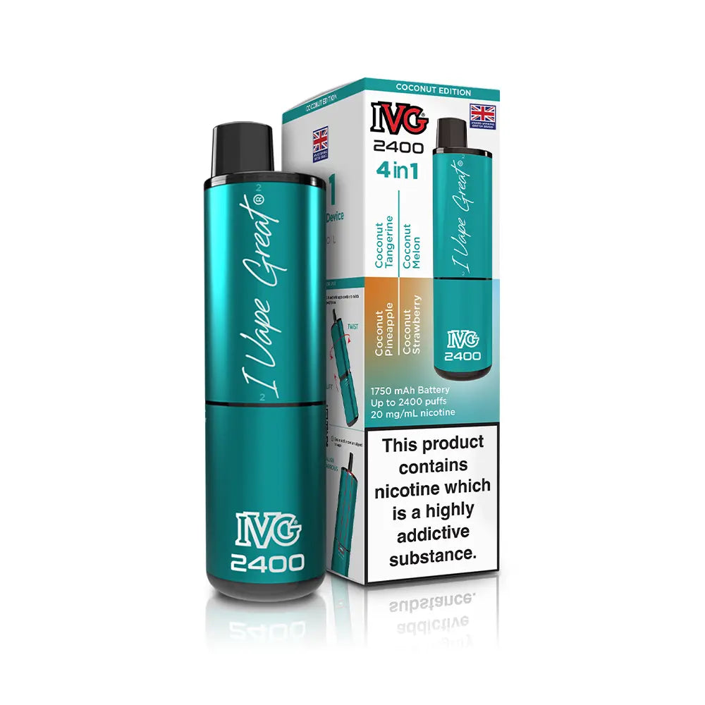 IVG 2400 Rechargeable 4 in 1 Prefilled & Reusable Pod Kit