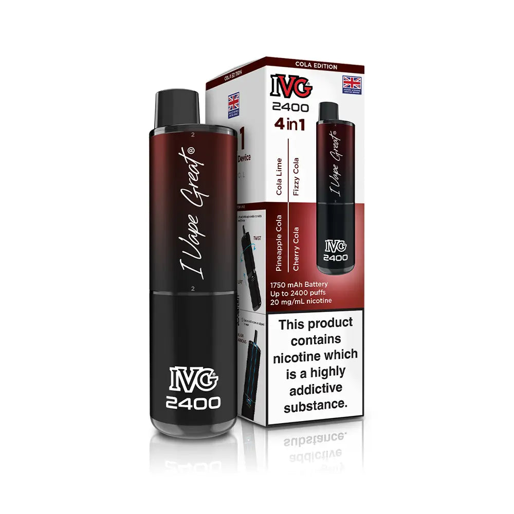 IVG 2400 Rechargeable 4 in 1 Prefilled & Reusable Pod Kit