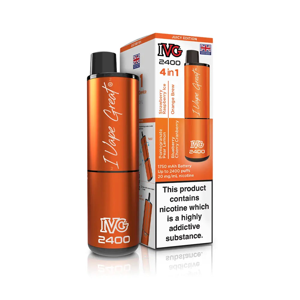 IVG 2400 Rechargeable 4 in 1 Prefilled & Reusable Pod Kit
