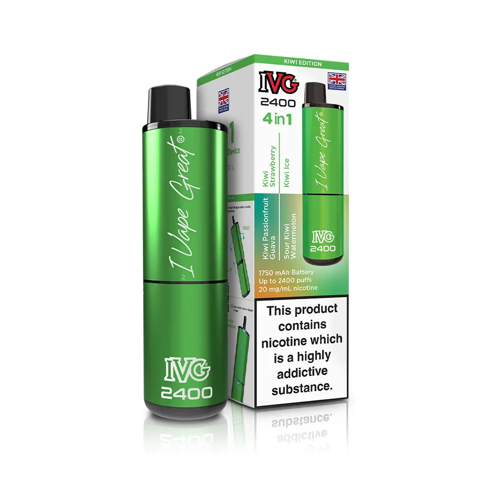 IVG 2400 Rechargeable 4 in 1 Prefilled & Reusable Pod Kit