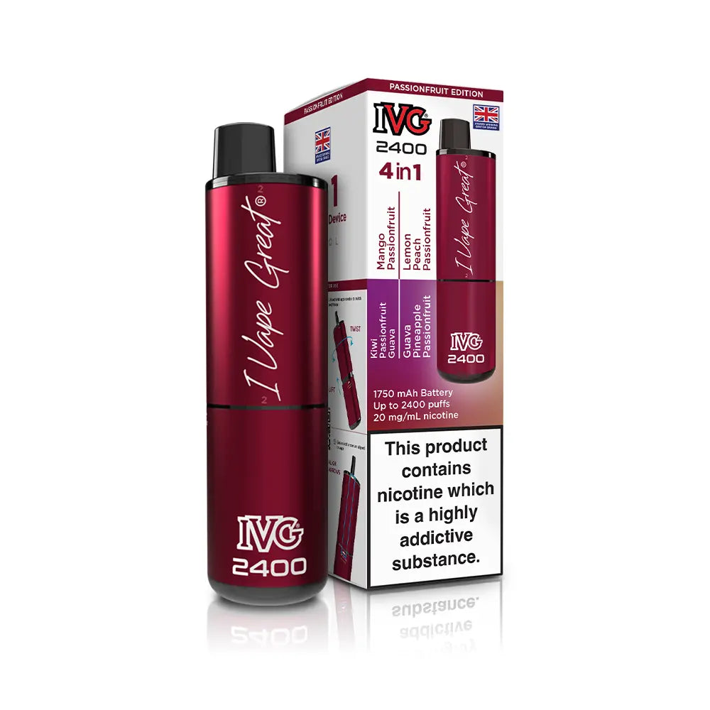 IVG 2400 Rechargeable 4 in 1 Prefilled & Reusable Pod Kit