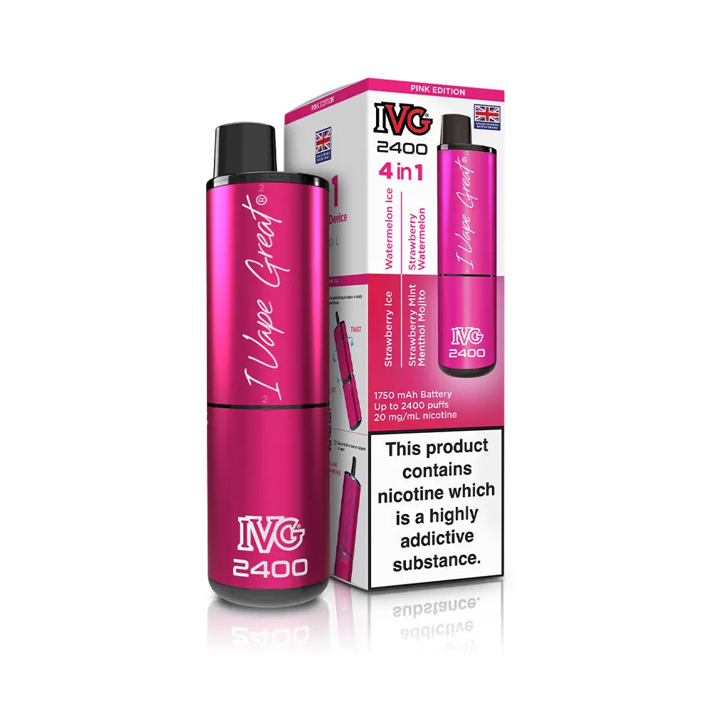 IVG 2400 Rechargeable 4 in 1 Prefilled & Reusable Pod Kit