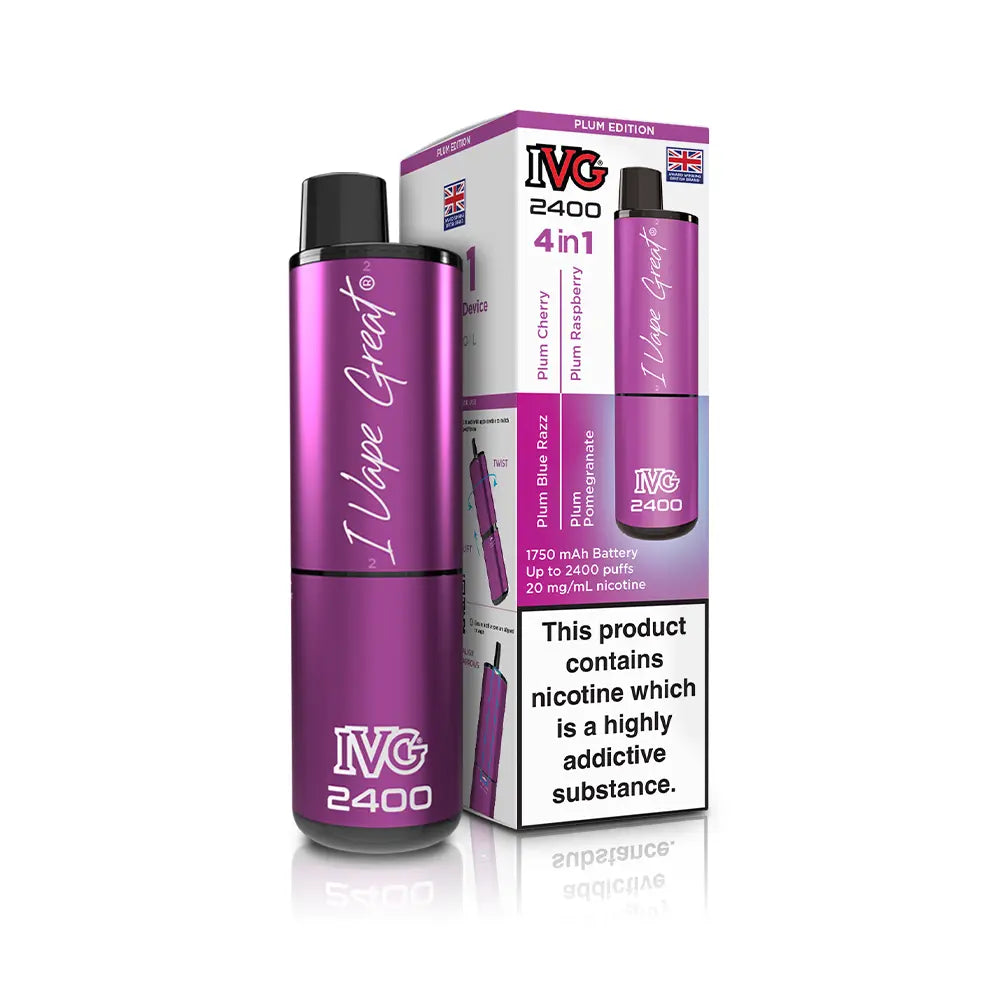 IVG 2400 Rechargeable 4 in 1 Prefilled & Reusable Pod Kit