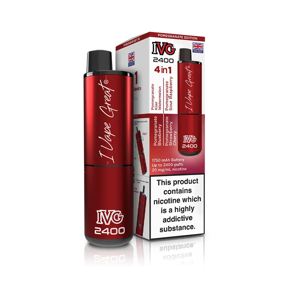 IVG 2400 Rechargeable 4 in 1 Prefilled & Reusable Pod Kit