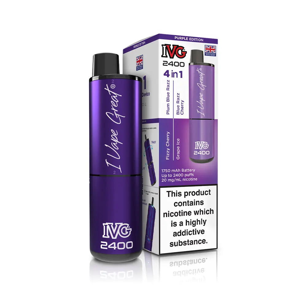IVG 2400 Rechargeable 4 in 1 Prefilled & Reusable Pod Kit