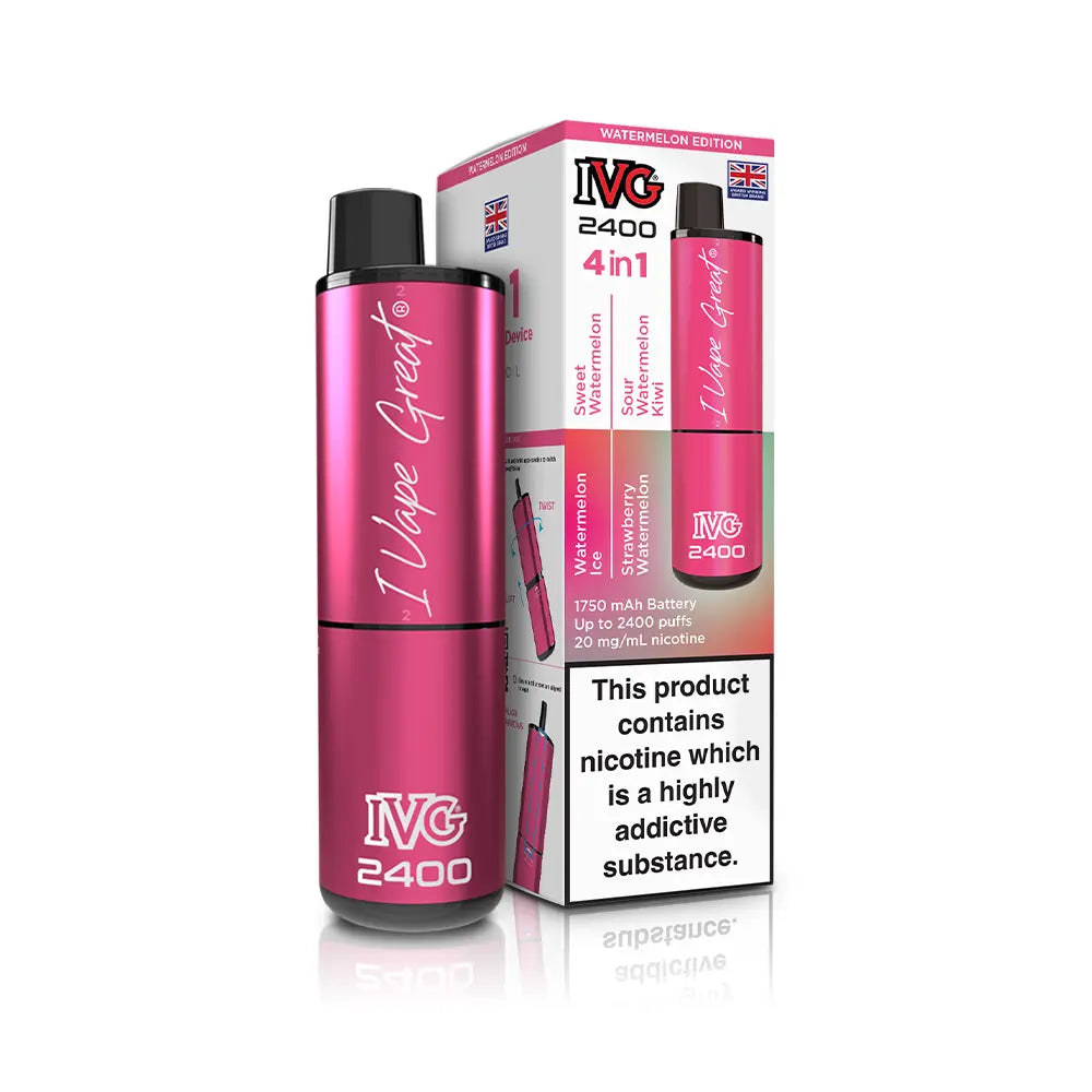 IVG 2400 Rechargeable 4 in 1 Prefilled & Reusable Pod Kit