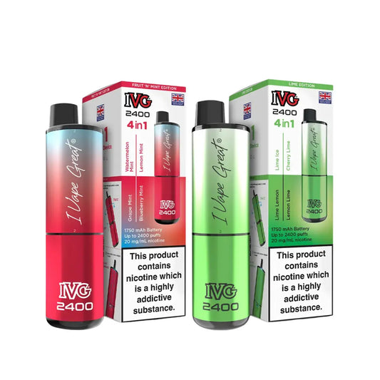 IVG 2400 Rechargeable 4 in 1 Prefilled & Reusable Pod Kit
