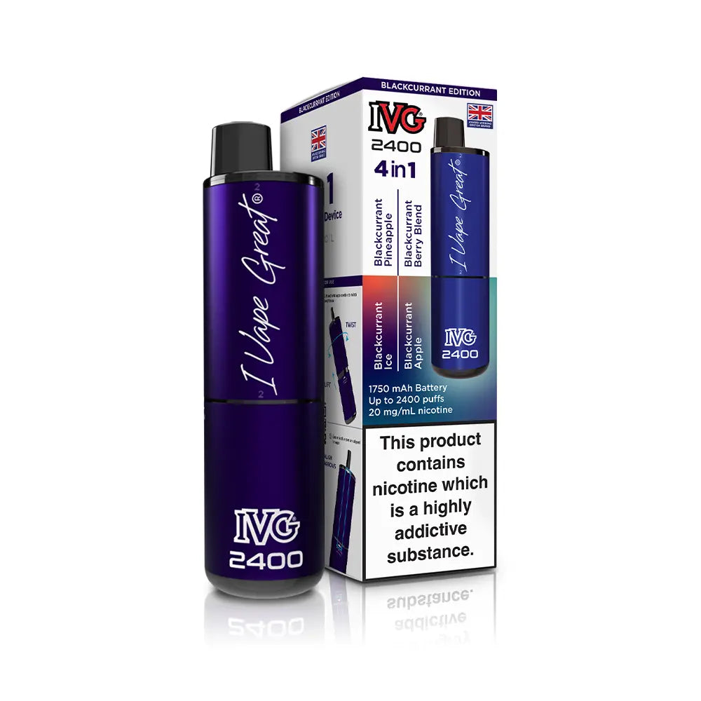 IVG 2400 Rechargeable 4 in 1 Prefilled & Reusable Pod Kit