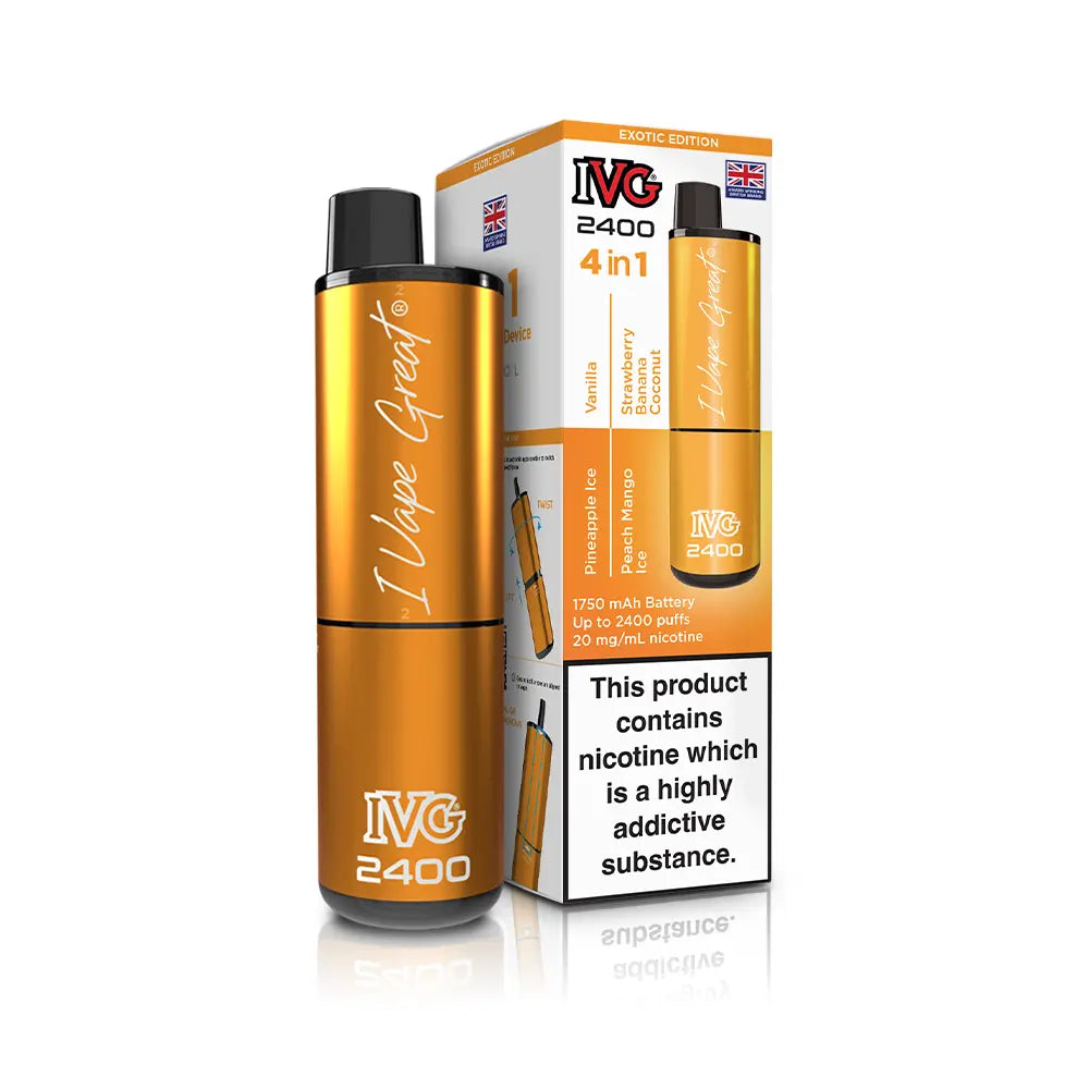 IVG 2400 Rechargeable 4 in 1 Prefilled & Reusable Pod Kit