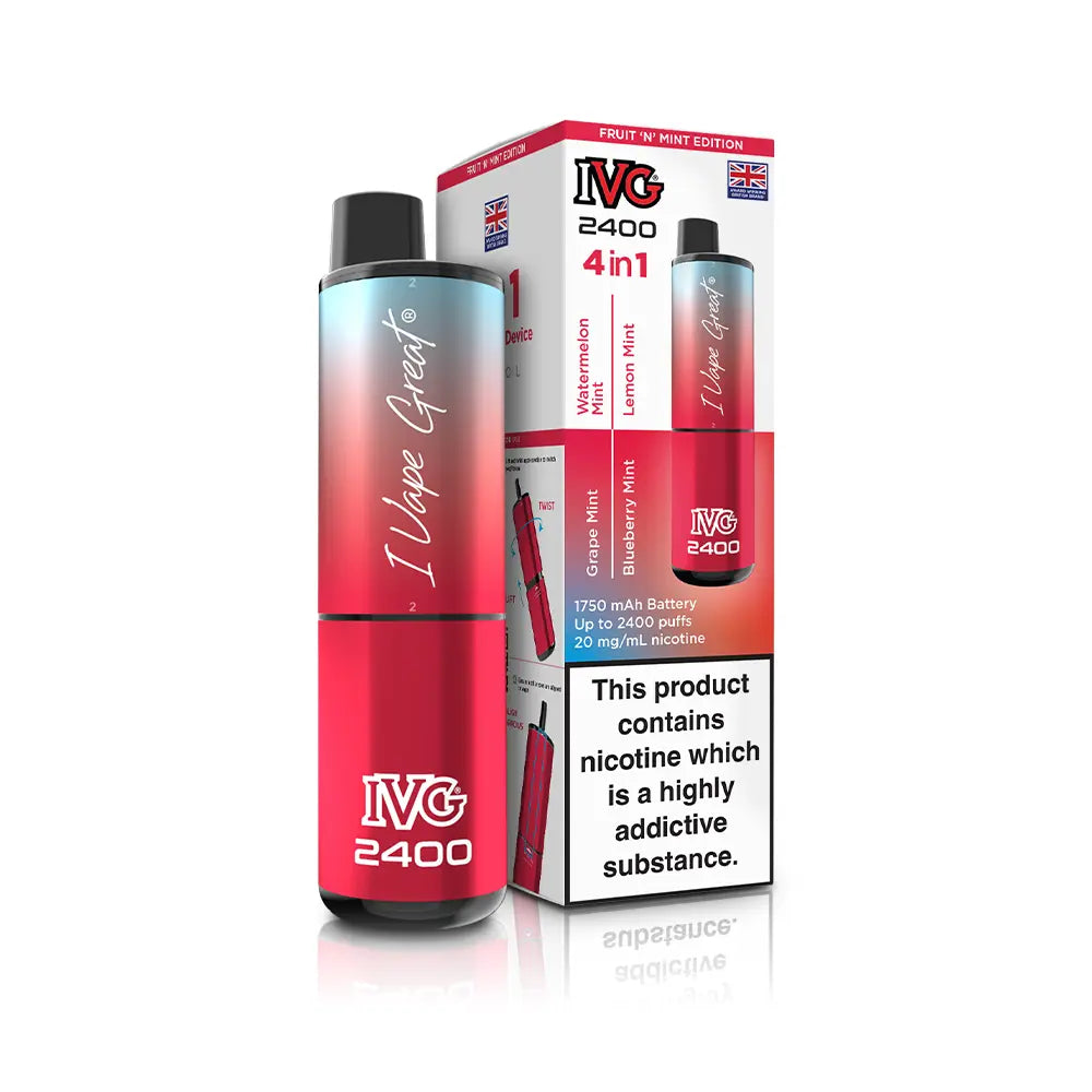 IVG 2400 Rechargeable 4 in 1 Prefilled & Reusable Pod Kit
