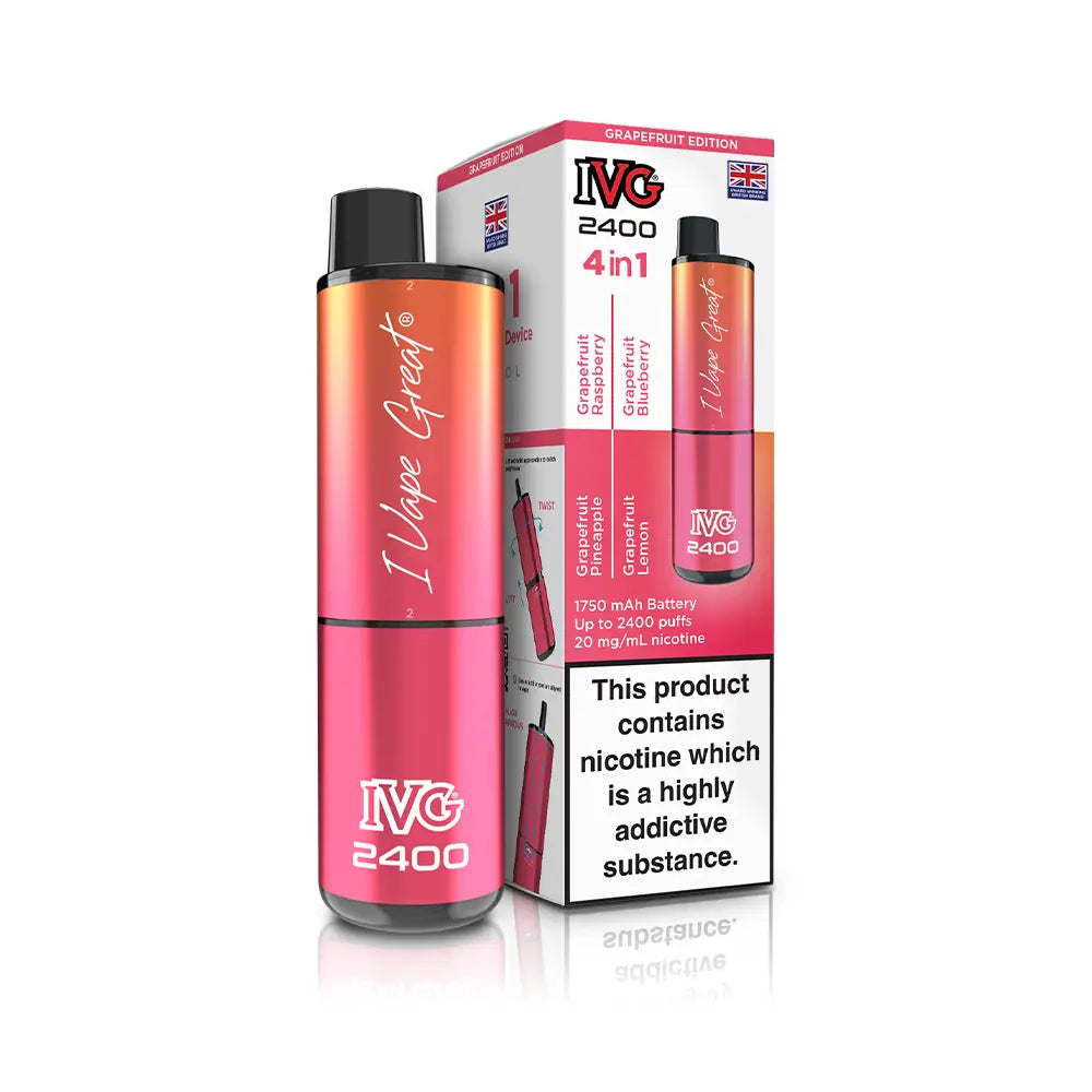 IVG 2400 Rechargeable 4 in 1 Prefilled & Reusable Pod Kit