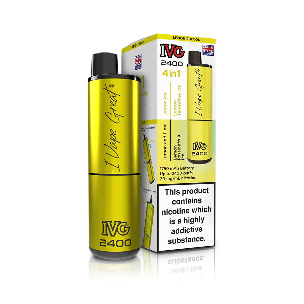 IVG 2400 Rechargeable 4 in 1 Prefilled & Reusable Pod Kit