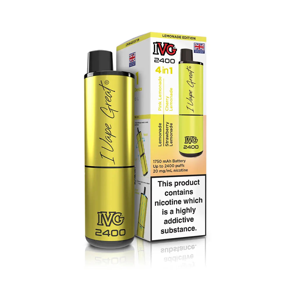 IVG 2400 Rechargeable 4 in 1 Prefilled & Reusable Pod Kit