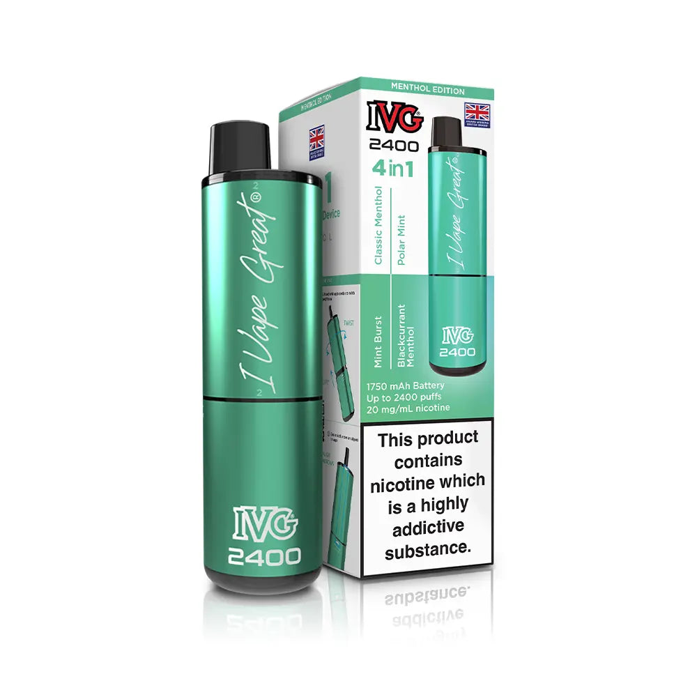 IVG 2400 Rechargeable 4 in 1 Prefilled & Reusable Pod Kit