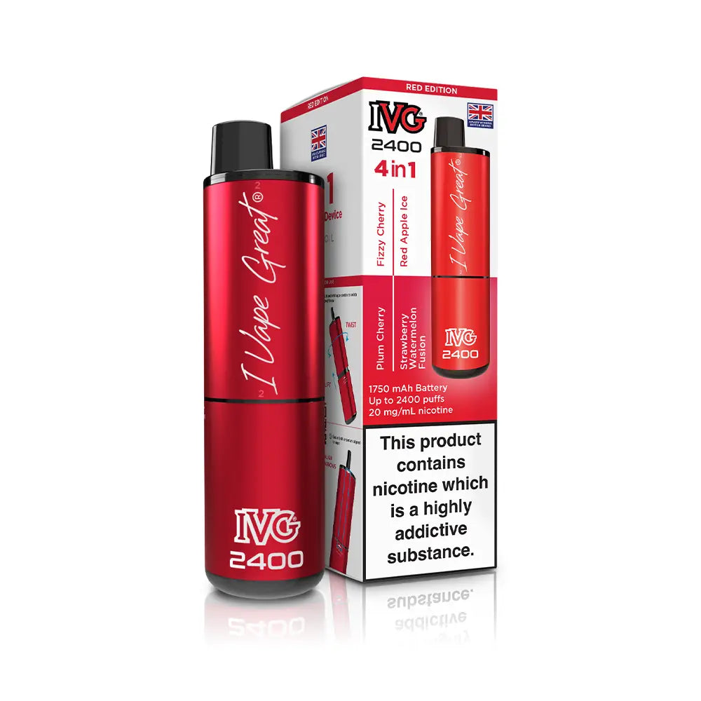 IVG 2400 Rechargeable 4 in 1 Prefilled & Reusable Pod Kit